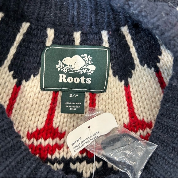 NWT Roots Tundra Fair Isle Sweater - Picture 7 of 9
